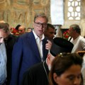 Vučić u poseti manastiru Ravanica