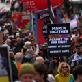 Desetine hiljada ljudi na protestu protiv desnice u Londonu