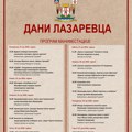 Tradicionalna manifestacija „Dani Lazarevca 2026“ od 22. do 29. juna