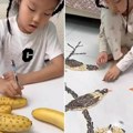 Devojčica od svega što dotakne napravi remek-delo: "Ovo je najskuplja banana na svetu", njeni radovi oduševili su sve, evo…