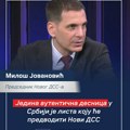 Jovanović: Jedina autentična desnica je lista koju će na narednim izborima predvoditi Novi DSS
