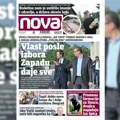 „Nova“ piše: Vlast posle izbora Zapadu daje sve