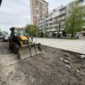Uređuje se trotoar na Bulevaru oslobođenja u Leskovcu