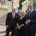 Srbima na Kosovu i metohiji uskraćena neotuđiva prava: Vučić na prijemu u ambasadi tražio da se SAD založe za dostojan…