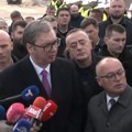 Vučić na obeležavanju početka radova na brzoj saobraćajnici Slepčević-Badovinci (video)