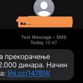Ako vam stigne ovakva poruka nikako ne otvarajte link: Nova fišing prevara kruži internetom: Mup upozorio na krađu podataka