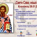 U Klenovcu za vikend manifestacija narodnog stvaralaštva “ Sveti Sava, naša slava“