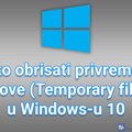 Kako obrisati privremene fajlove (Temporary files) u Windows-u 10