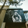 Osvanuo mural Moci Vukotiću na stadionu Partizana FOTO/VIDEO