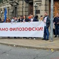 Protest ispred Ministarstva i poruka „Ne damo Filozofski“ – zaposleni 84 dana bez plate i zdravstvenog osiguranja