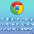 Kako uključiti opciju da vas veb sajtovi ne prate u Google Chrome-u