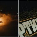 (Video) Haos kod stadiona Partizan: Žestoka tuča navijača – sevale i baklje
