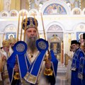 Svečani ispraćaj Pojasa Presvete Bogorodice u manastir Vatoped na Svetoj Gori