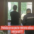 Građani od jutros blokiraju ulaz u Rektorat