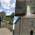 Novi napad na srpske svetinje na Kim: Oskrnavljena crkva kod Peći išarana grafitima verske mržnje (foto)