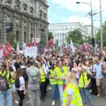 Završen protest sindikata i studenata ispred Vlade u Beogradu