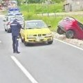 Nakon sudara završio u kanalu! Nesreća između Požege i Sevojna, stvaraju se zastoji (foto)