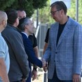Predsednik Srbije u Velikoj Moštanici: Gradimo novu budućnost sa Amerikom, zahvaljujem na donaciji za čišćenje mina