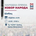 Prikupljanje potpisa za listu „Narodna Srbija – izbor naroda“ u Šapcu“