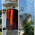 (Foto) tužne slike iz botoša, vatra progutala pravoslavnu crkvu Ovo su prve fotografije velikog požara- Meštani u neverici…
