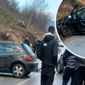 Lančani sudar kod Priboja: Vozila totalno uništena, delovi automobila svuda po putu