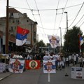 Demonstranti protiv "Mirdite" ispred Dorćol placa, iako je MUP naredio da se manifestacija prekine