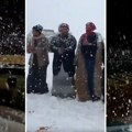 Čudo nad čudima: Sneg pao u Saudijskoj Arabiji, pustinja pod snegom
