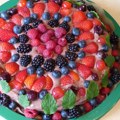 Letnja sladoled torta sa voćem (bez pečenja)