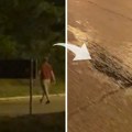 Morbidna scena na MIšeluku: Prosipa ulje na asfalt da izazove saobraćajne nesreće