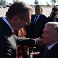 Vučić dočekao predsednika Uzbekistana Šavkata Mirzijojeva