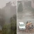 Oluja "razorila" Požarevac: Dramatični snimci nevremena, vetar oduvao krovove sa zgrada (Video)
