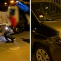 Snimak karambola na Vračaru: Kamionom udario u automobil pa ga vukao ulicom i oštetio još 7 parkiranih vozila