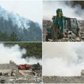 Nad pribojem se nadvio dim Požar na deponiji besni već drugi dan, vatra zahvatila četiri hektara šume
