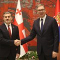 Posle svečanog dočeka, u toku sastanak Vučića i predsednika Gruzije
