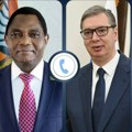 Vučić sa predsednikom Zambije o bilateralnoj saradnji i predstojećoj poseti Srbiji