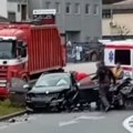 Vozila zgužvana kao konzerve, na terenu hitna i policija: Užasna saobraćajka kod Sevojna
