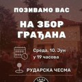 Zbor građana u sredu kod Rudarske česme