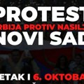 Protest "Srbija protiv nasilja" u petak u Novom Sadu