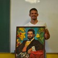 Šmekerski! Maturant iz Kikinde naslikao portret Njegoša: Sliku poklonio profesorici srpskog jezika i književnosti