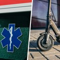 Neviđena nezgoda u Železniku: Otac sa sinom se vozio na trotinetu, pa se "zakucali" u automobil