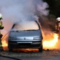 (Video) Zastoj na autoputu Beograd-Niš Zapalio se automobil, saobraćaj u kolapsu