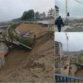 Odron kod Centra izvrsnosti u Kragujevcu: Potporni zidovi i put se obrušavaju (VIDEO)