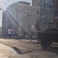 Vozila Žandarmerije za razbijanje demonstrancija u centru Beograda