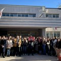 Studenti Pravnog i Ekonomskog fakulteta zajedno ispred Univerziteta u Kragujevcu