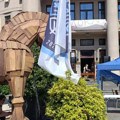 Akcija studenata „Buna park“ ispred Pravnog fakulteta