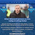 Milanović zvanično novi trener Radnika