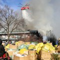 Čak tri helikoptera gase požar: Strahuje se od eksplozije velike količine plinskih boca: Najnoviji snimci sa lica mesta…