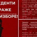 Studenti traže prevremene parlamentarne izbore