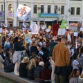 Protest Samostalnog sindikata predškolskog vaspitanja u obrazovanja sutra u Beogradu