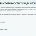 Grad Leskovac sprovodi anketu o pristupačnosi